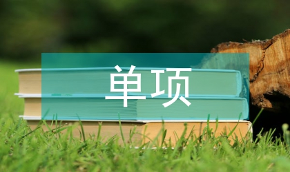 单项体育协会工作计划