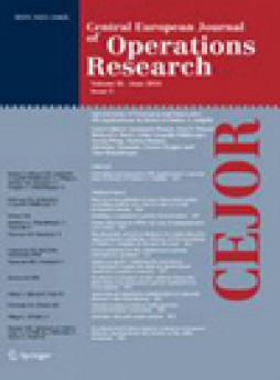 Central European Journal Of Operations Research杂志